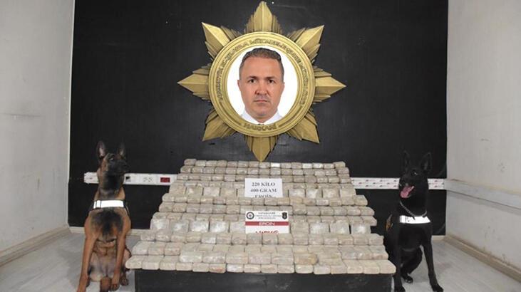 Şehit Hasan Cevher'in adının verildiği operasyonda 220 kilo eroin ele geçirildi