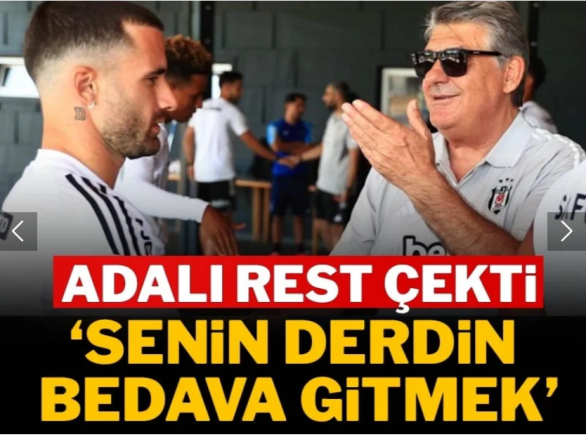 Serdal Adalı'dan Rafa Silva'ya rest! 'Senin derdin bedava gitmek'