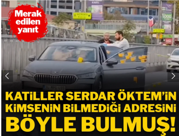 Serdar Öktem'in adresini böyle bulmuşlar!
