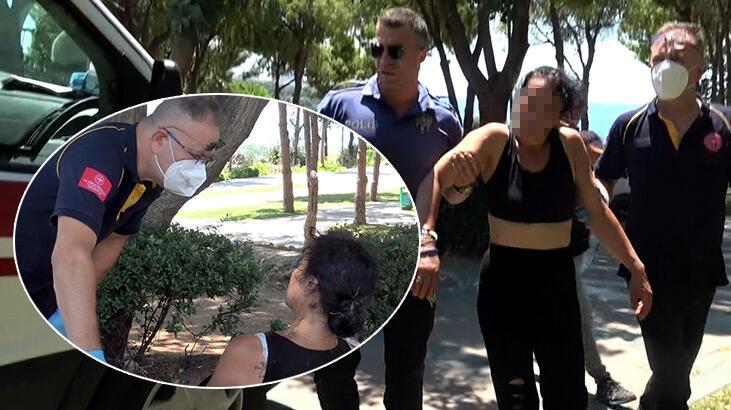 Sevgililerin parkta 'kıskançlık' kavgası! Kendisine zarar verdi