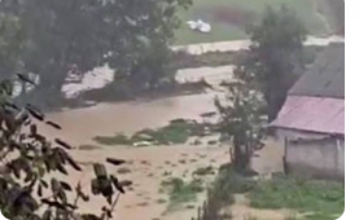 Şiddetli sağanak sele dönüştü: Yol ulaşıma kapandı