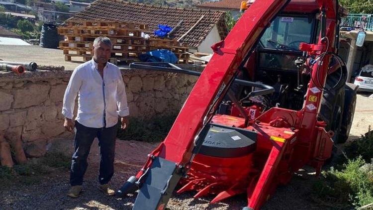 Silaj makinesine bacağını kaptıran çiftçinin bileği koptu