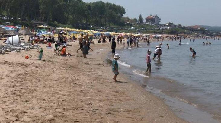 Şile'de plajlarda yoğunluk