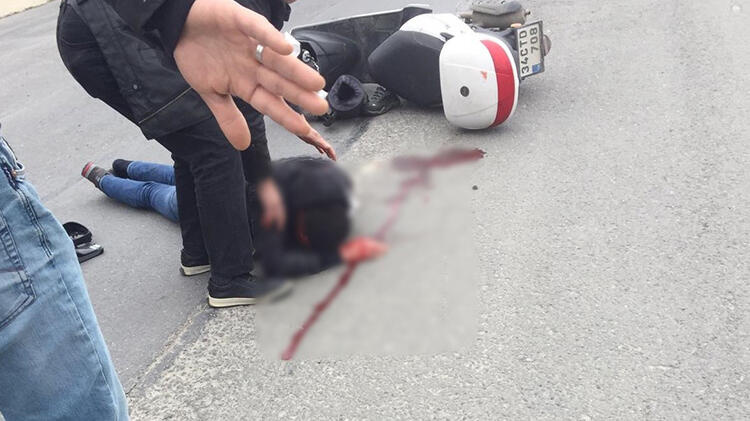 Silivri'de feci kaza! Motosiklet sürücüsü ölümden döndü