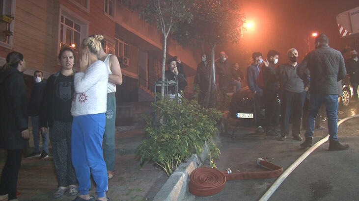 Şişli'de korkutan yangın! Mahalleli sokağa döküldü