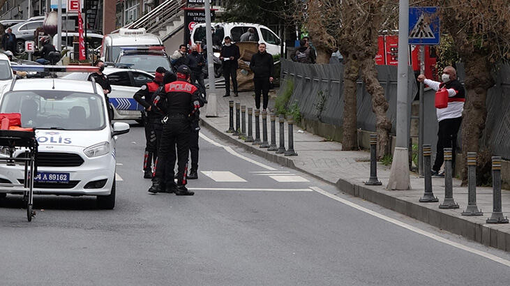 Şişli'de otomobili bağlanan korsan taksici kendini yakmak istedi
