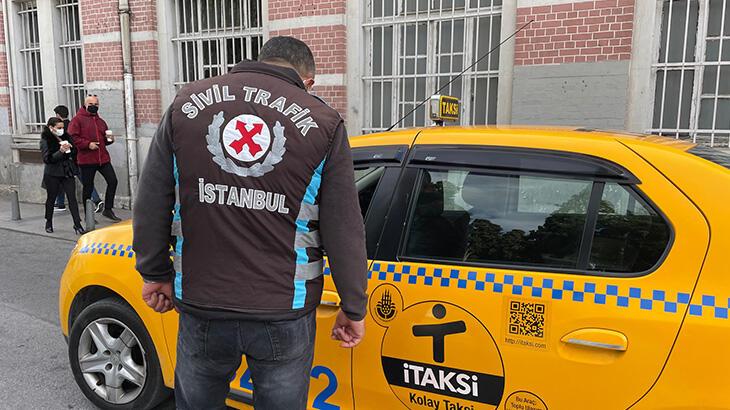 Şişli'de taksicilere yönelik denetim! 8  şoföre ceza kesildi
