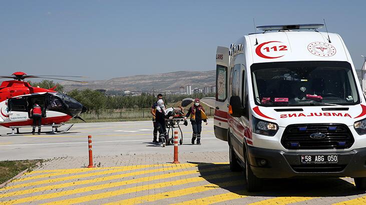Sivas'ta istinat duvarına çarpan otomobil devrildi: 2 ölü, 2 yaralı