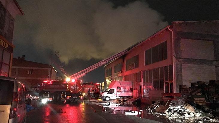 Sivas'ta sanayi sitesinde yangın