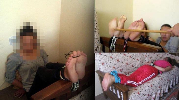 Skandal görüntüler! Kadınları para karşılığı eve çağırıp, falakaya yatırdı