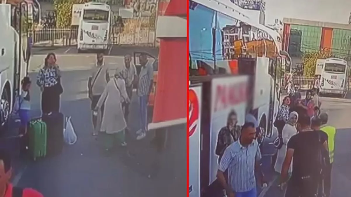 Şoförün üzerine sıcak çay döktü, durak çalışanına da kafa attı