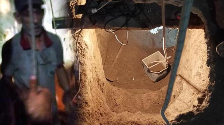 Şoke eden olay! Polisten kaçmak için evine tünel kazdı
