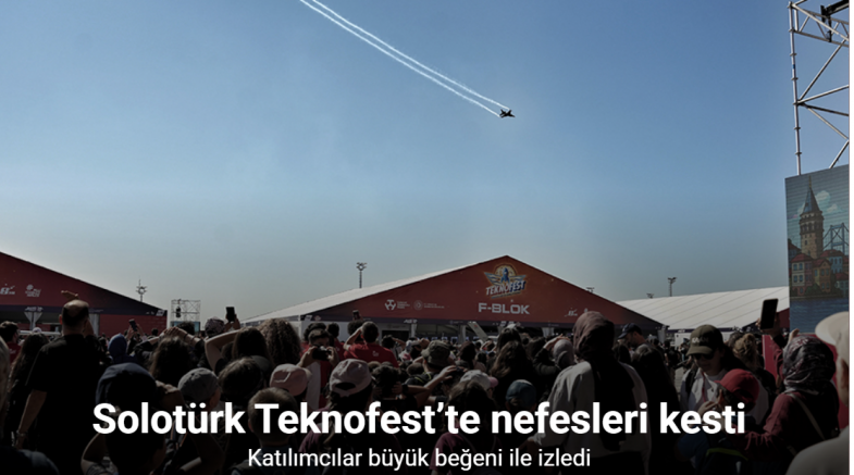 Solotürk Teknofest’te nefesleri kesti