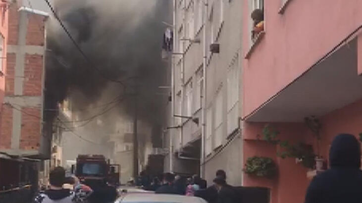 SON DAKİKA  Esenler'de korkutan yangın! 1'i bebek 5 kişi kurtarıldı