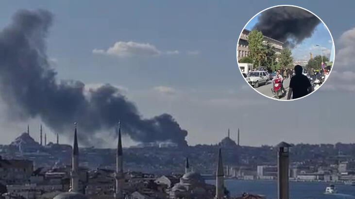 Son dakika... İstanbul Çapa Tıp Fakültesi Hastanesi inşaatında yangın