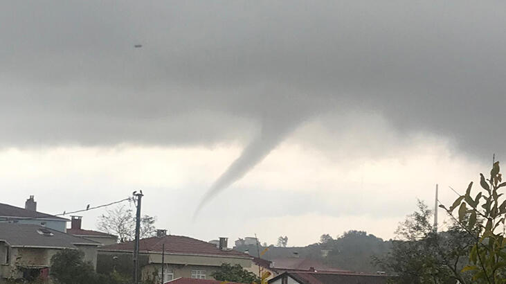 Son dakika... İstanbul'da Karaburun'da hortum oluştu