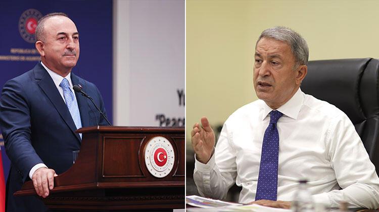 SON DAKİKA  Bakan Çavuşoğlu ve Akar'dan Katar ile Afganistan görüşmesi