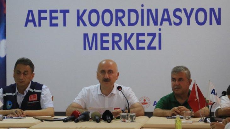 SON DAKİKA  Bakan Kara İsmailoğlu sel bölgesindeki son durumu açıkladı