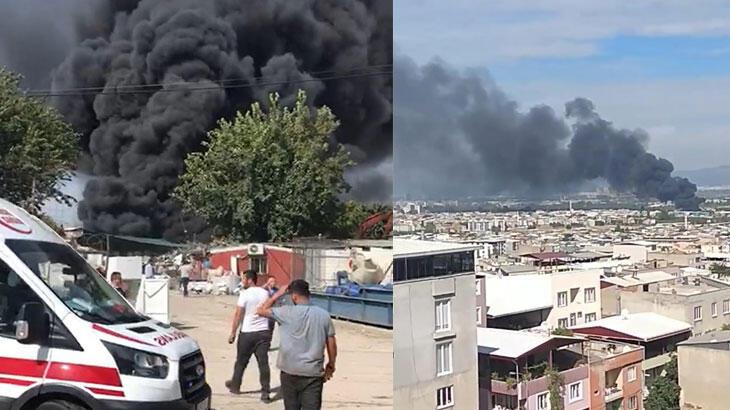 SON DAKİKA  Bursa'da korkutan yangın! Dumanlar bir anda yükseldi