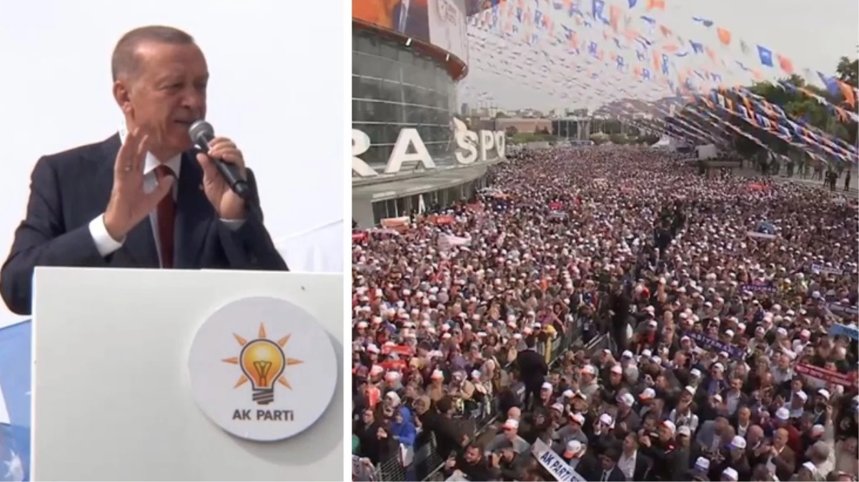 Son Dakika: AK Parti'de büyük kongre günü! Cumhurbaşkanı Erdoğan salon önünde toplanan kalabalığa hitap ediyor