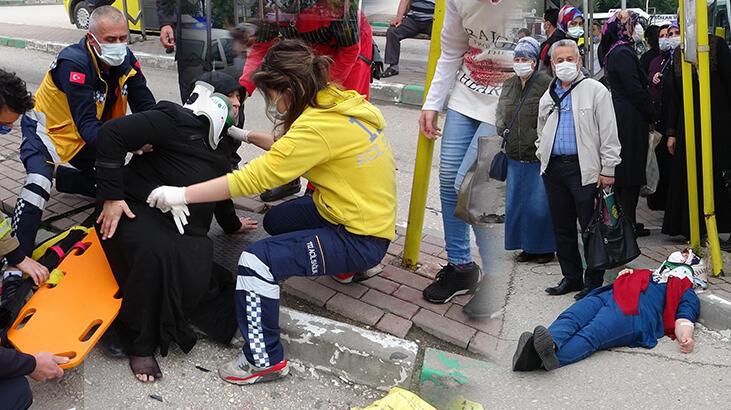 Son dakika: Bursa'da korkunç kaza! Otomobil durağa daldı