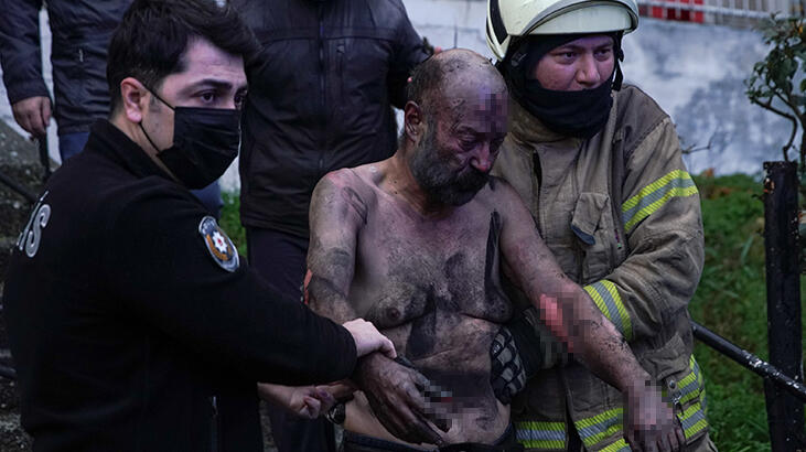 SON DAKİKA Demirler kesilerek kurtarıldı