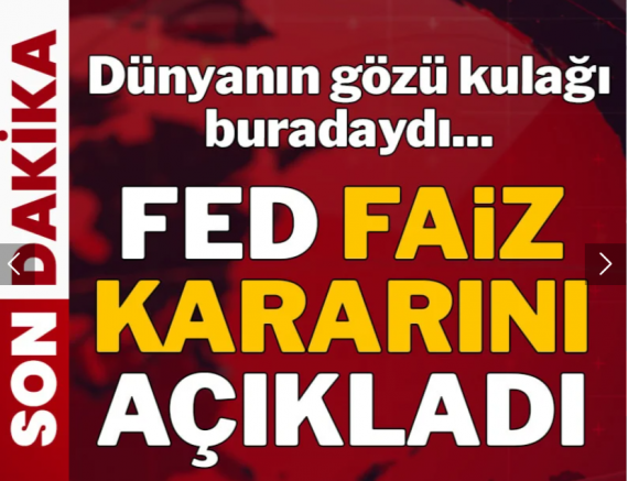 Son dakika... Fed ekim ayı faiz kararını açıkladı
