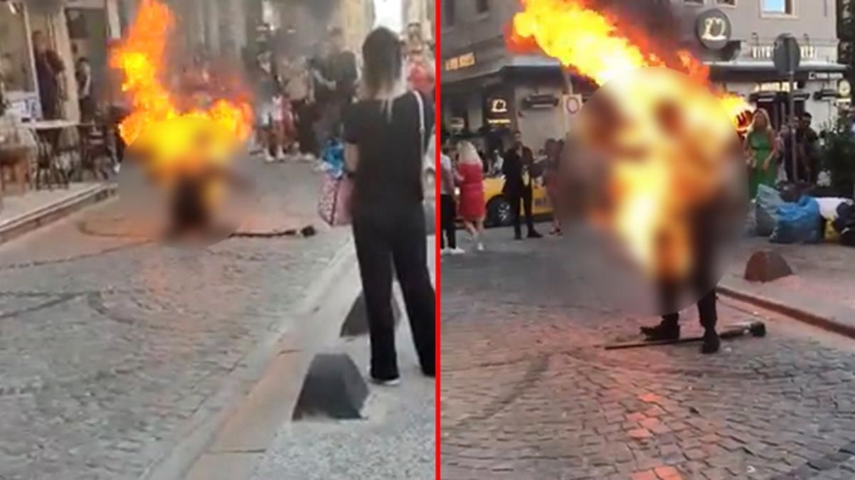 Son Dakika! Galata'da tinerle kendini yakan genç, tedavi gördüğü hastanede hayatını kaybetti - Haberler