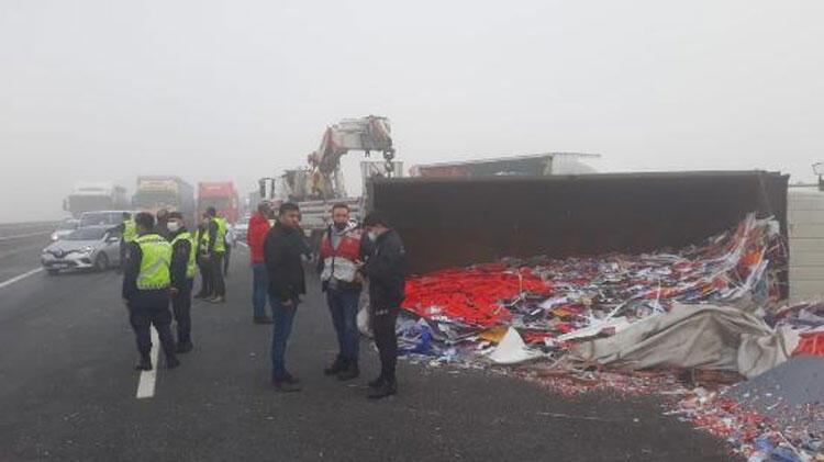 SON DAKİKA Kuzey Marmara Otoyolu'nda kaza