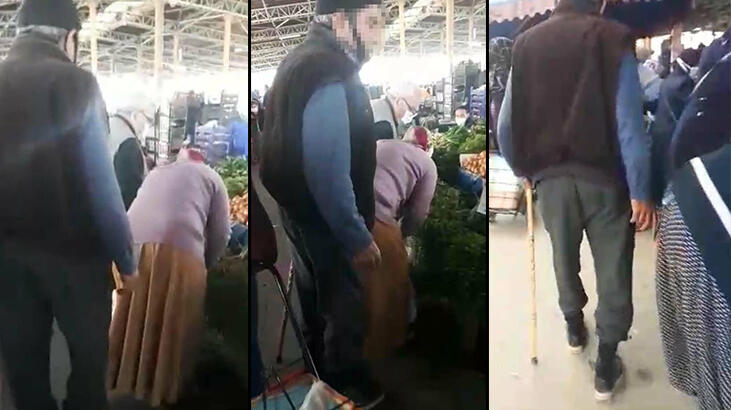 SON DAKİKA Pazara gelen kadınları taciz eden bastonlu adam, gözaltına alındı!