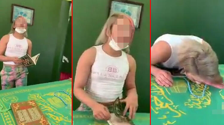 SON DAKİKA Türbede çekilen videoya büyük tepki!