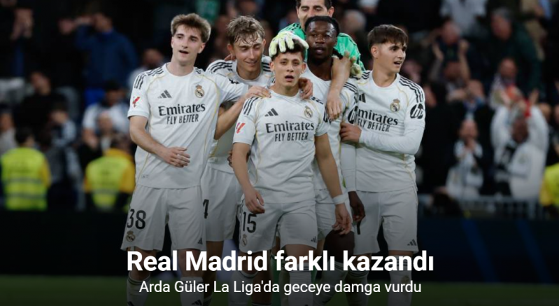 Son sözü Arda Güler söyledi, Real Madrid farklı kazandı