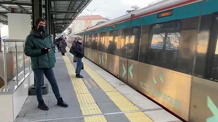 Suadiye'de Marmaray treninde arıza
