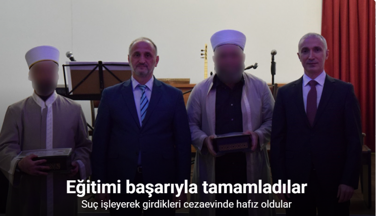 Suç işleyerek girdikleri cezaevinde hafız oldular