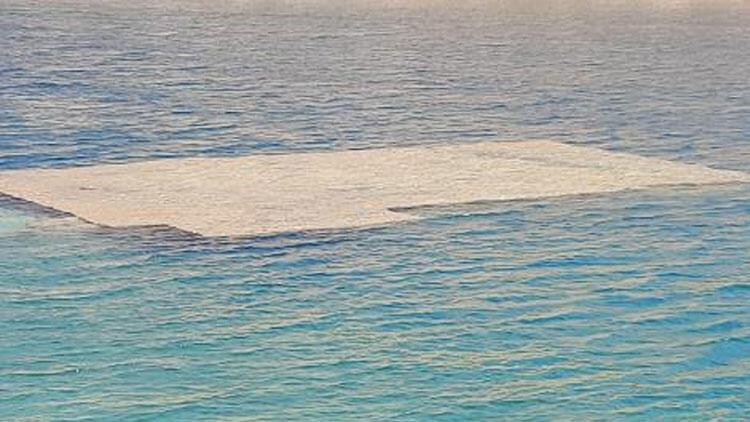 Sular çekildi, ortaya çıktı! Bölgede endişe