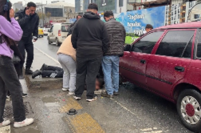 Sultangazi’de yaya geçidinde otomobilin çarptığı kadın yaralandı