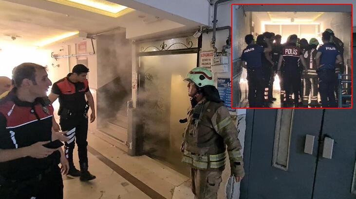Sultangazi'de iş merkezinde yangın: 6 kişi dumandan etkilendi