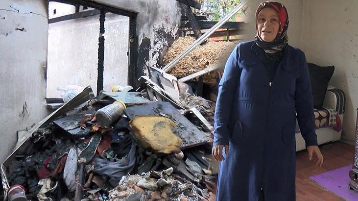 Sultangazi'de yanan gecekondunun tek odasında yaşıyorlar