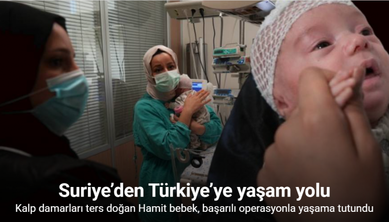 Suriye’den Türkiye’ye ‘Hamit’ bebek için yaşam yolu: Kalp damarları ters doğmuştu, 4,5 saatlik başarılı operasyon