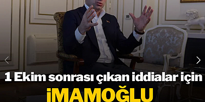 1 Ekim sonrası çıkan iddialar için İmamoğlu'ndan açıklama