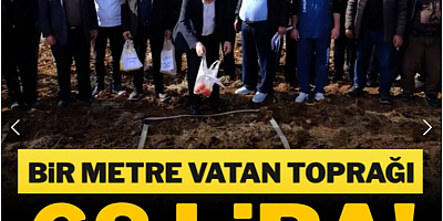 1 metre vatan toprağı 68 TL