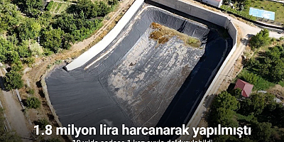 10 yıl önce yapıldı bir kez suyla doldu!