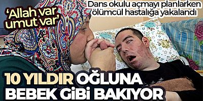 10 yıldır gözlerini bir kez bile kırpamayan Halil, adeta kan ağlıyor