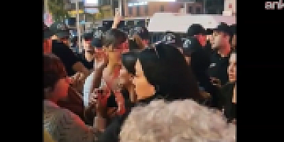 11. Yargı Paketi protestosu: LGBTİ flaması arbede çıkardı