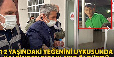 12 yaşındaki yeğenini uykusunda kalbinden bıçaklayıp öldürdü
