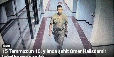 15 Temmuz'un 10. yılında şehit Ömer Halisdemir kabri başında anıldı