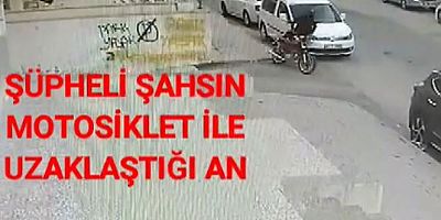 16 suç kaydı bulunan motosiklet hırsızı kamerada