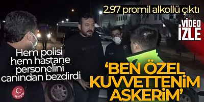 2.97 promil alkolle çakarlı araç kullanırken yakalandı, “Ben özel kuvvettenim, askerim” dedi