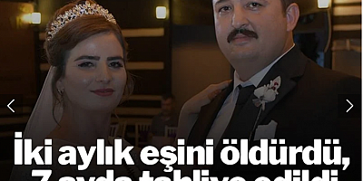 2 aylık eşini öldüren sanık, tedavi gördüğü hastaneden tahliye edildi