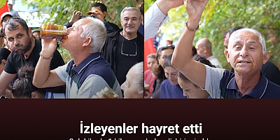 2 dakikada 1 kilogram bal yedi, izleyenler hayret etti